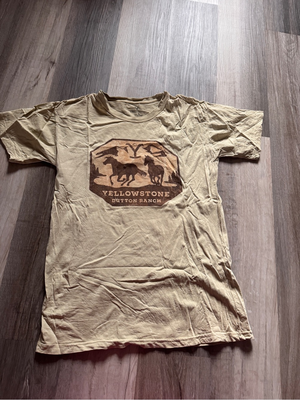 Yellowstone Dutton Ranch Kids' Tan Graphic Tee